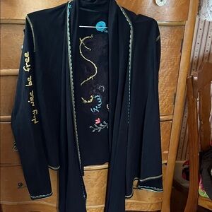 Double D Ranch Black Embroidered Jacket